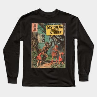 Daydream on Elm Street - A Funny Vintage Horror Movie Parody Long Sleeve T-Shirt